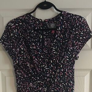 Vince Camuto Twist Front Wide Leg Jumpsuit